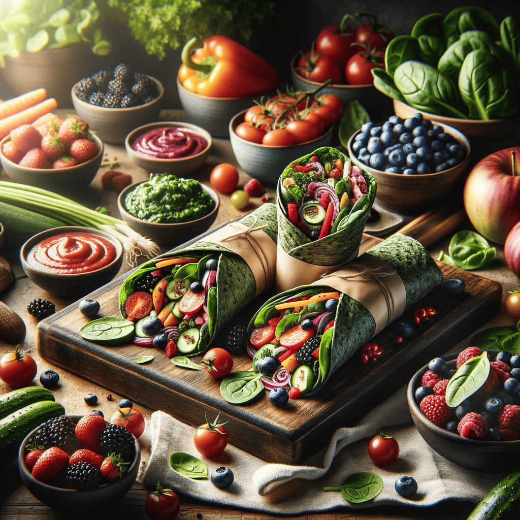 Frisse Bessen Salsa met Spinazie Wraps