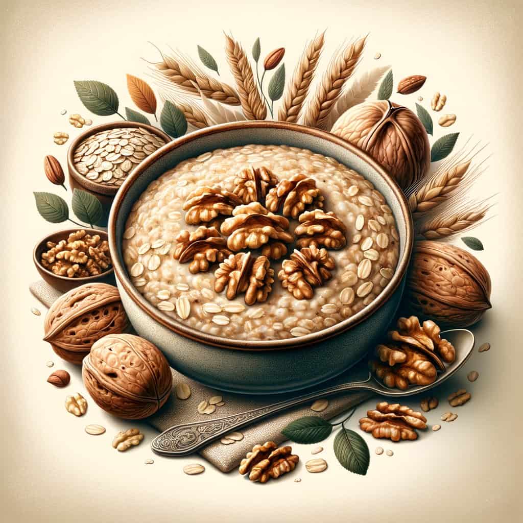 Hartige Haverpap met Walnoten