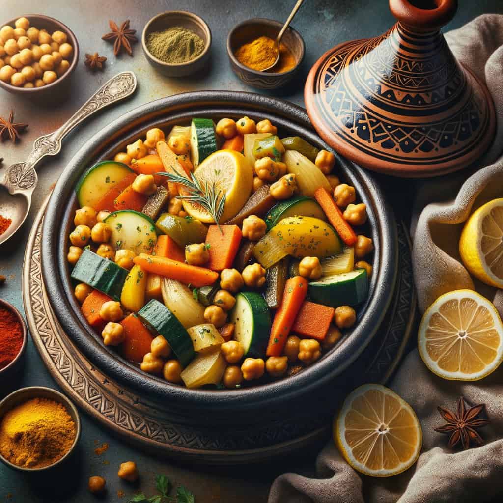 Kikkererwten-Tajine met Kurkuma