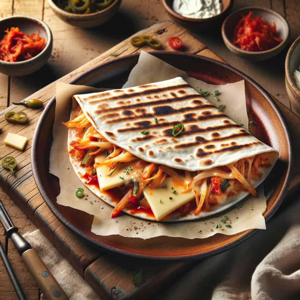 Kimchi Quesadilla met Kaas