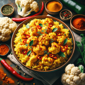 Kruidige Curry Bloemkoolrijst