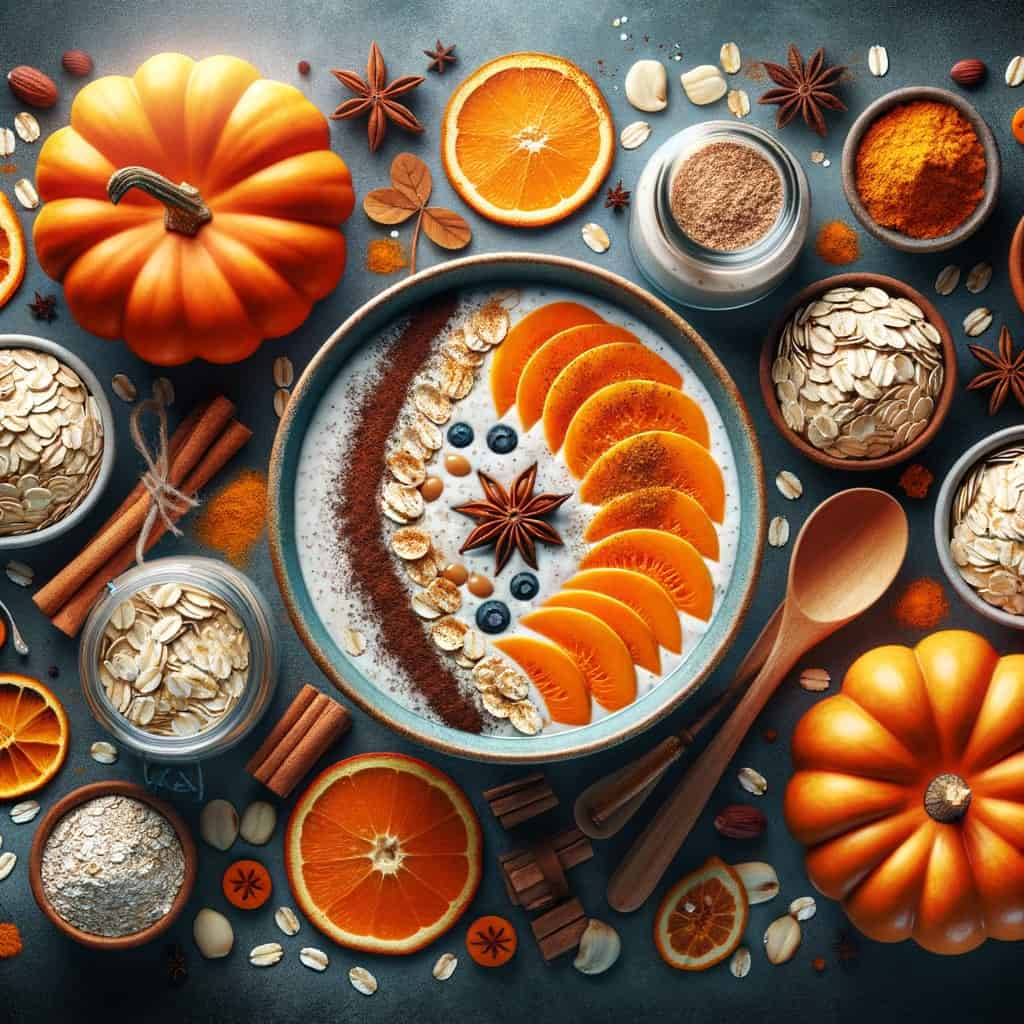 Kruidige Pumpkin Spice Overnight Oats
