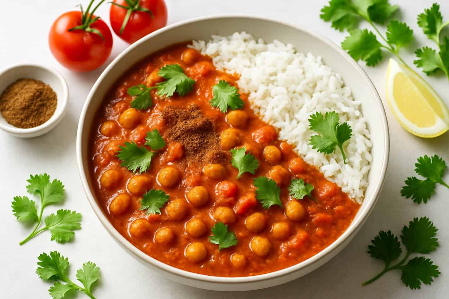 Kruidige Tomatencurry met Garam Masala
