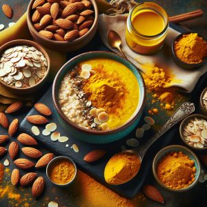 Kurkuma-Amandel Overnight Oats