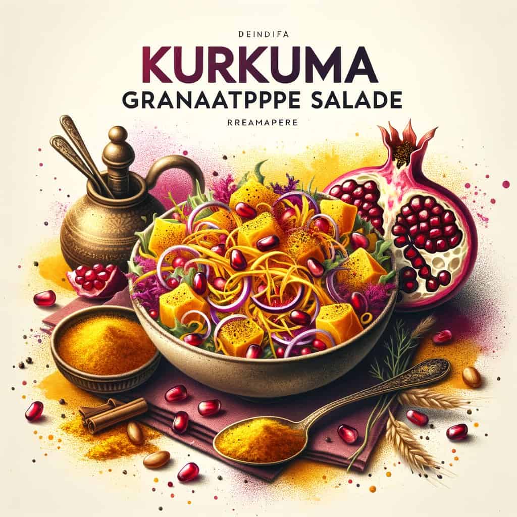 Kurkuma Granaatappel Salade