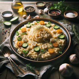 Lion’s Mane Risotto met Volkorenrijst