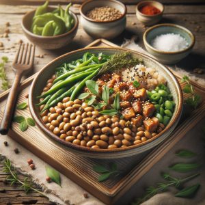 Natto met Rijst en Lente-ui