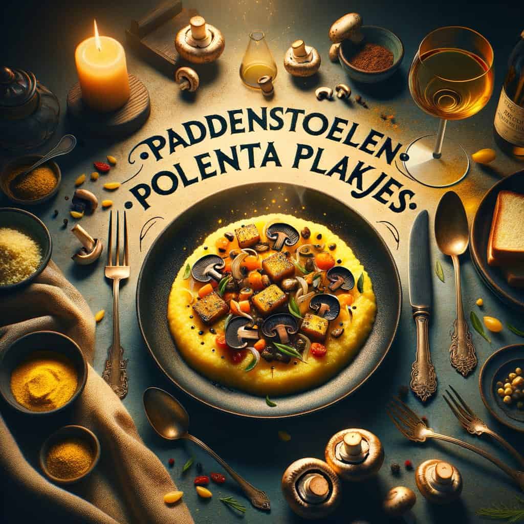Paddenstoelen-Polenta Plakjes