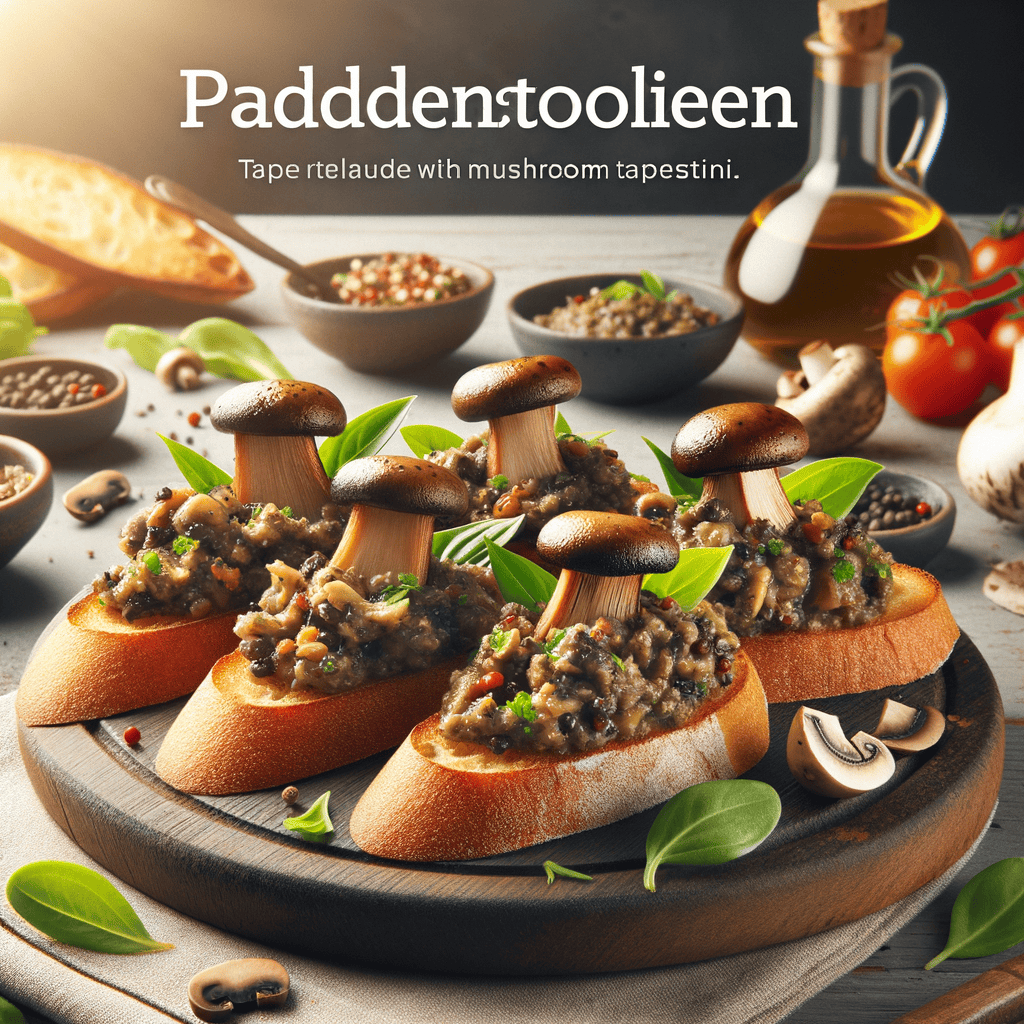 Paddenstoelen Tapenade Crostini