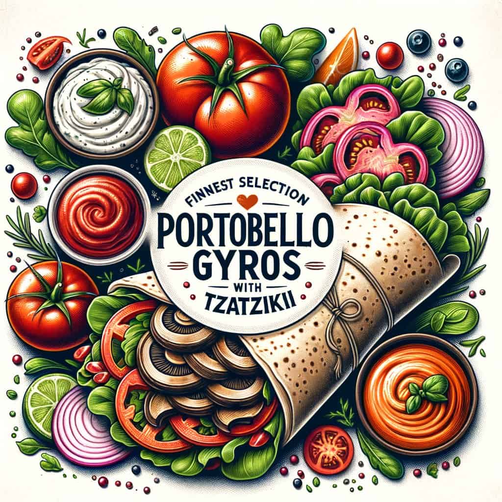 Portobello Gyros met Tzatziki