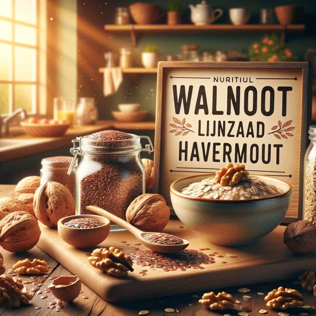 Walnoot-Lijnzaad Havermout