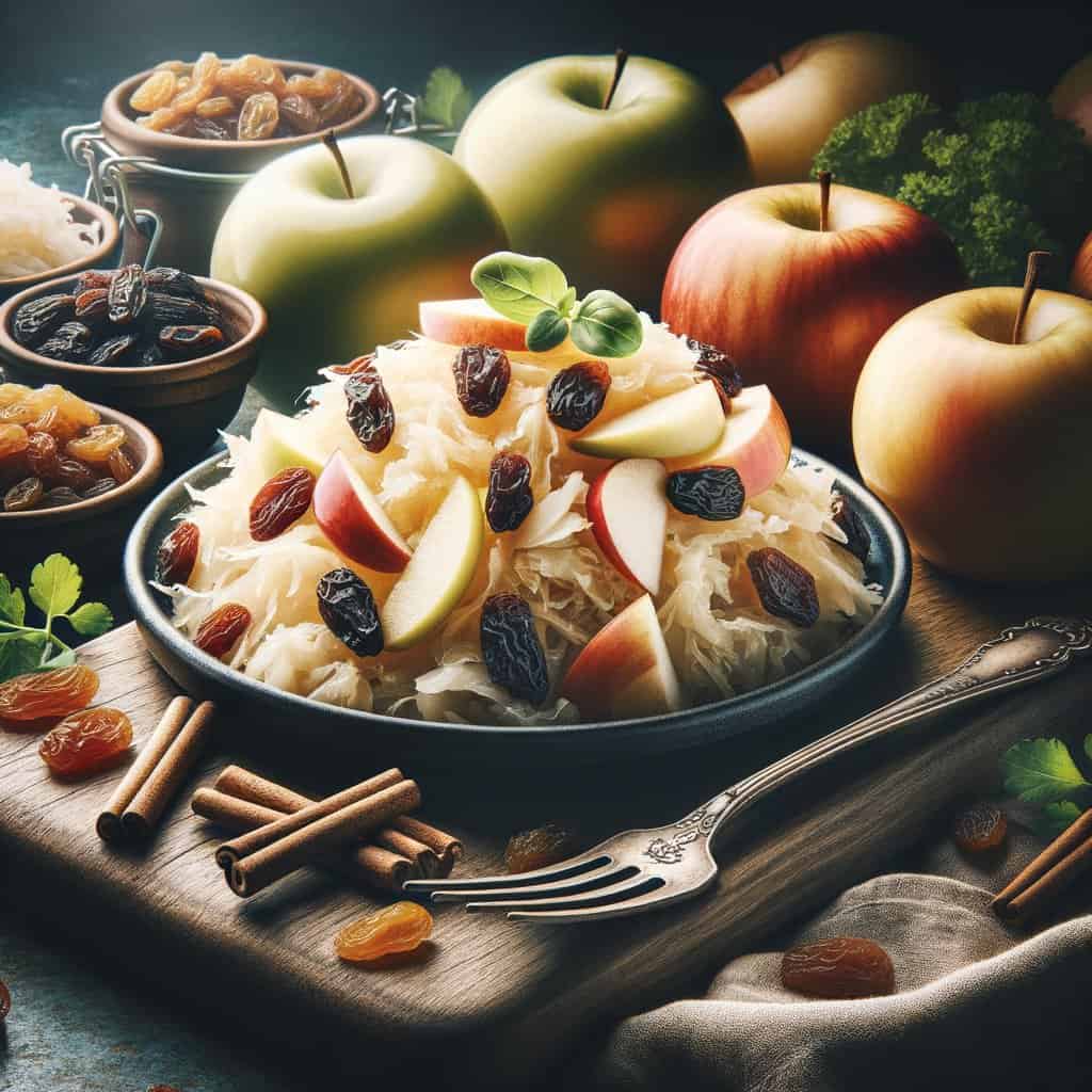 Zuurkool met Appel en Rozijnen