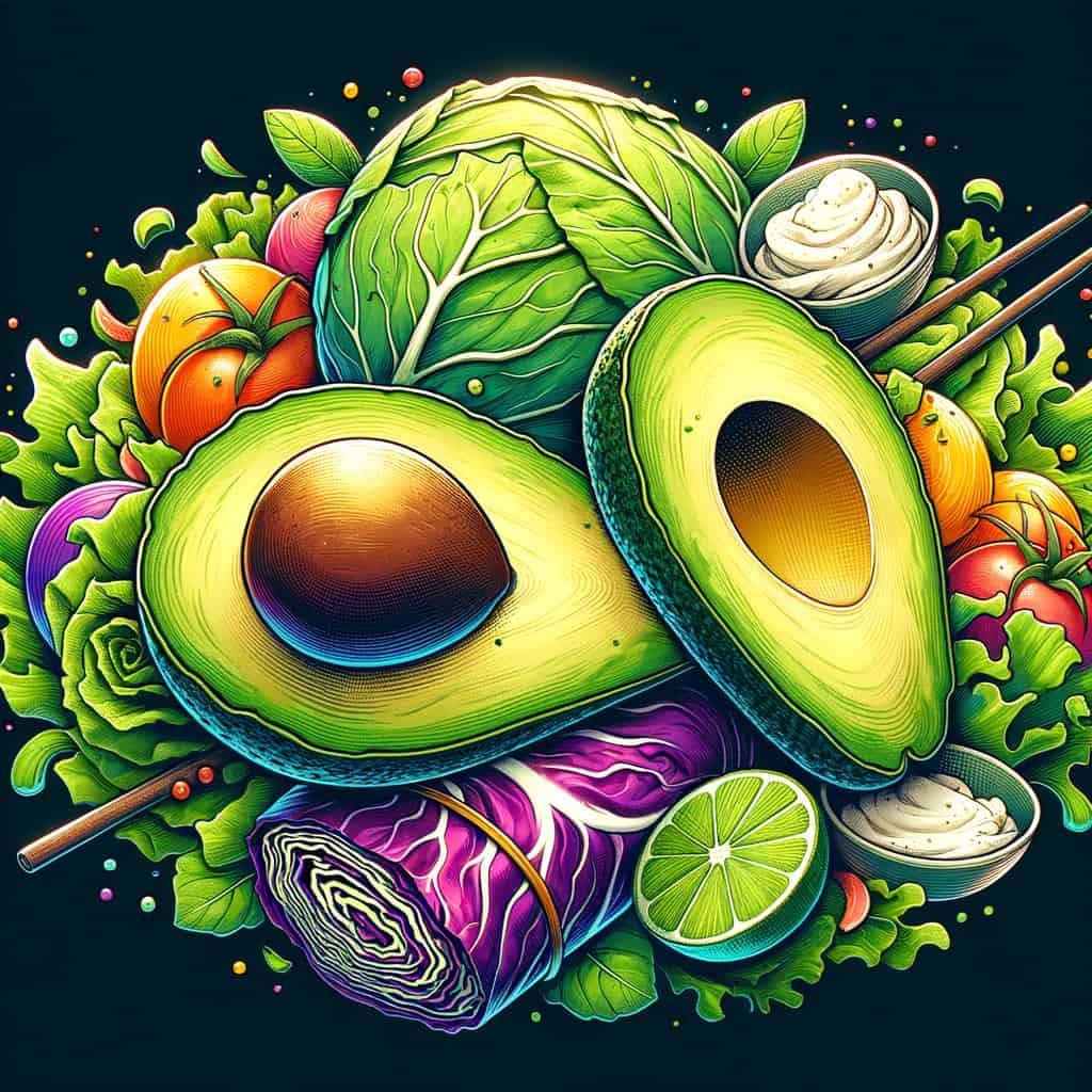 Zuurkoolwraps met Avocado