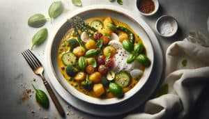 Bietenblad Curry met Kokos