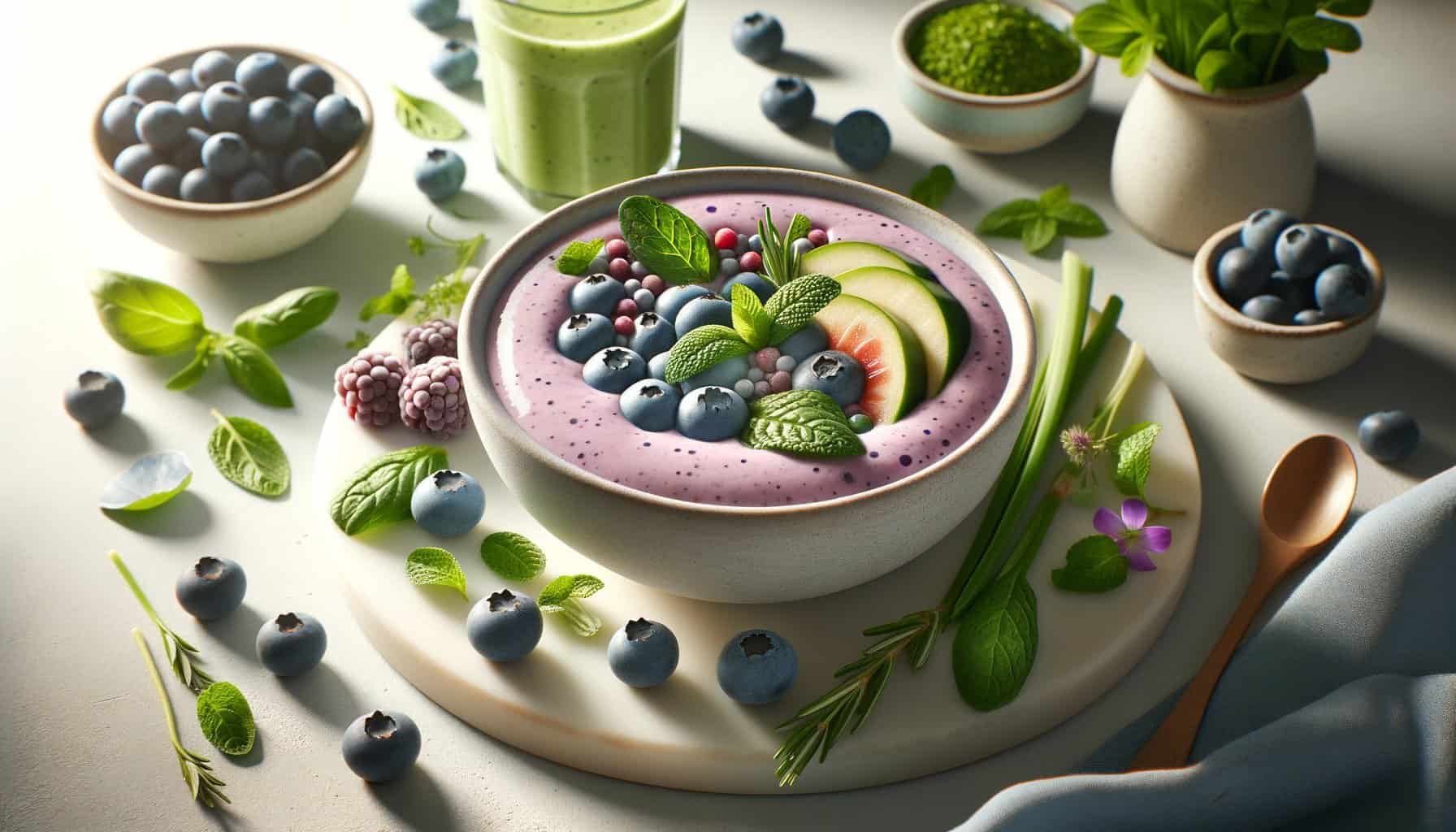 Blauwe Bessen Spinazie Smoothie