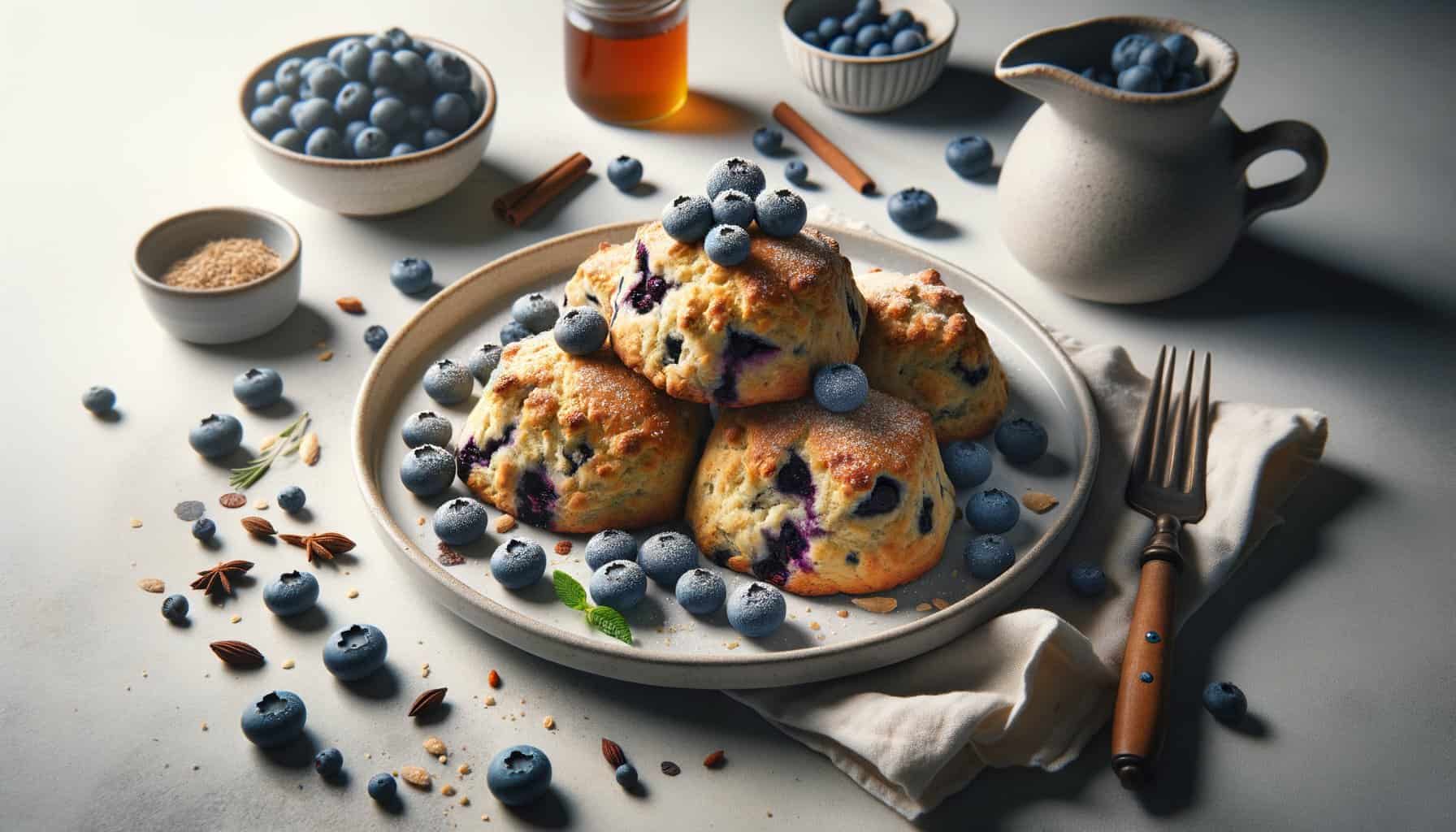 Fiberrijke Scones met Bosbessen