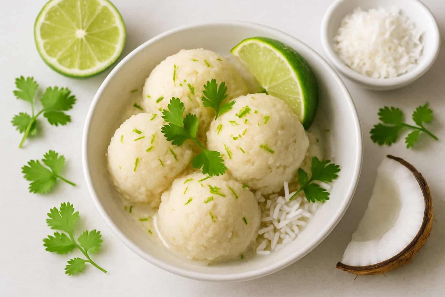 Gefermenteerde Kokos-Limoen Sorbet