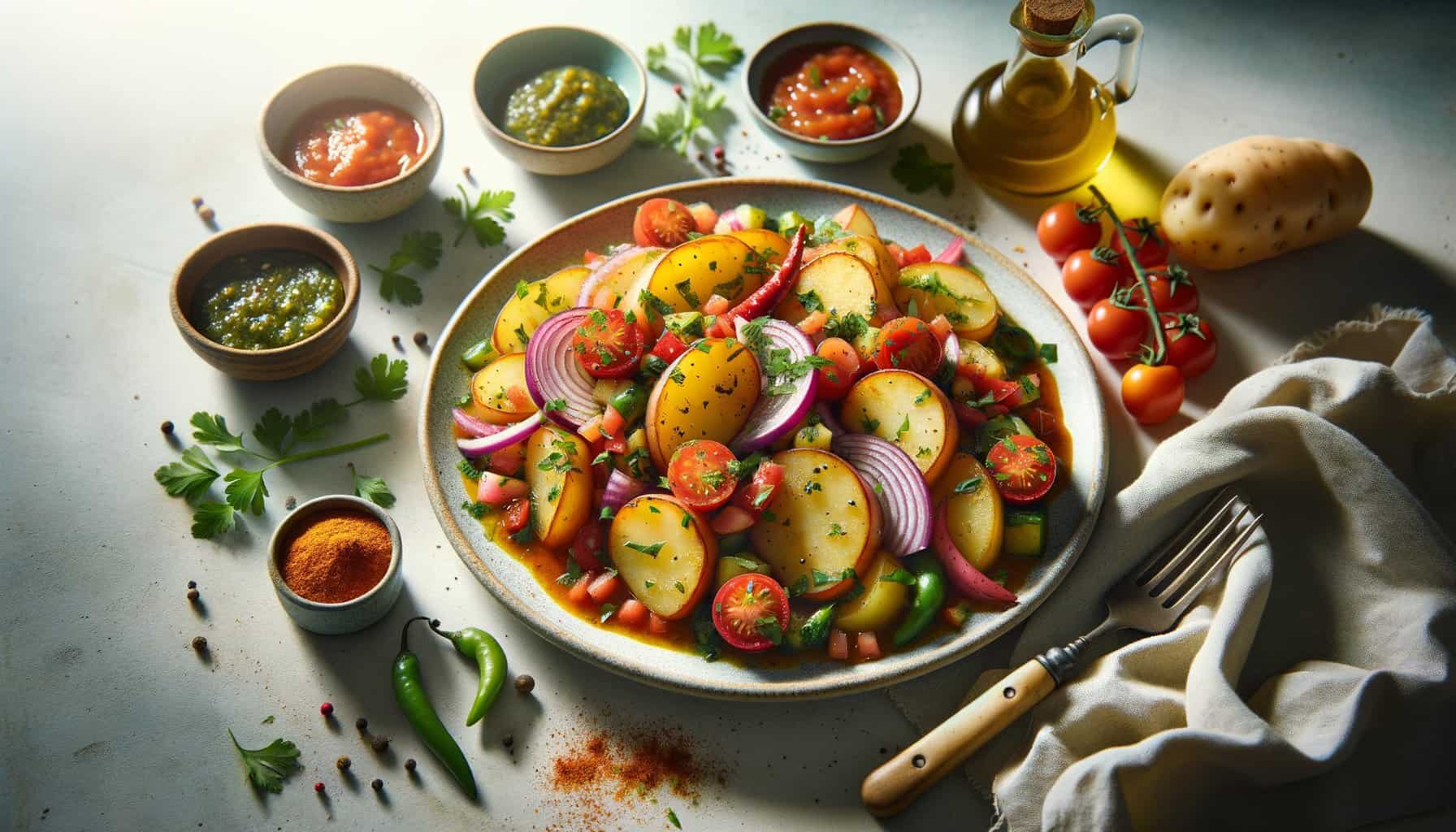 Gepofte Zoete Aardappel met Salsa