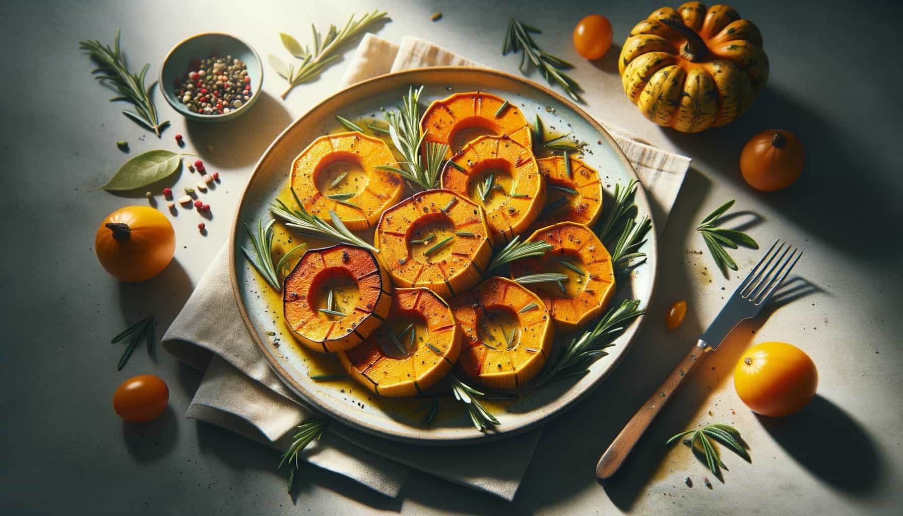 Geroosterde Pompoen met Rozemarijn