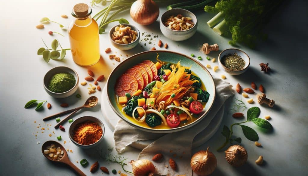 Goudkleurige Kurkuma Kombucha