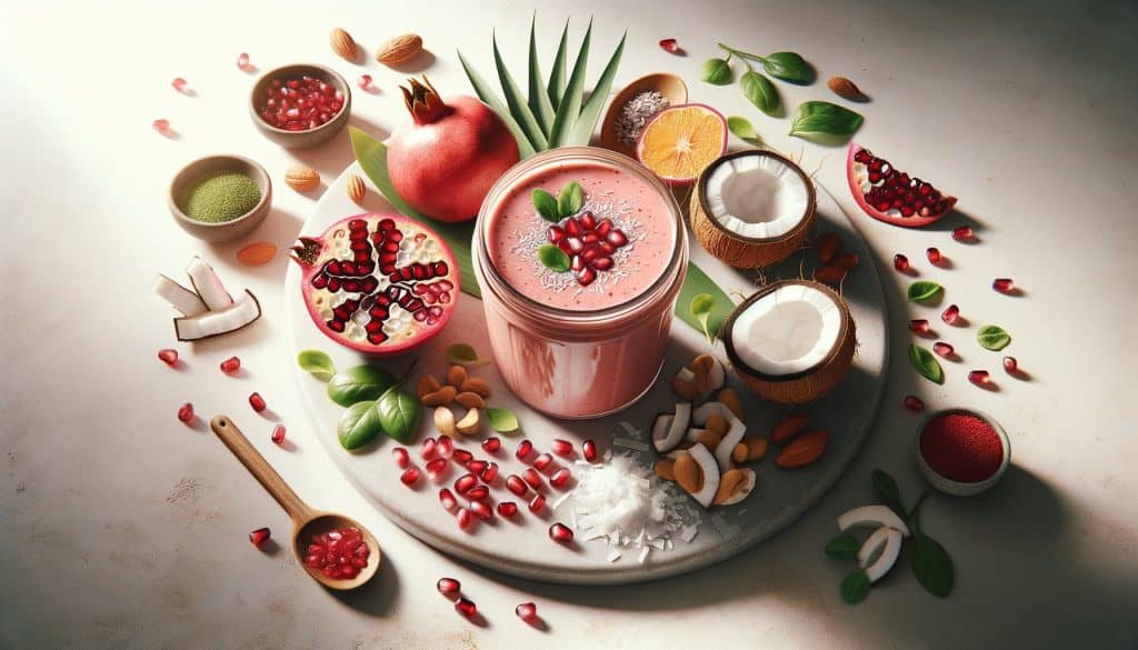 Granaatappel-Kokos Smoothie