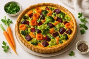 Groente Scraps Quiche
