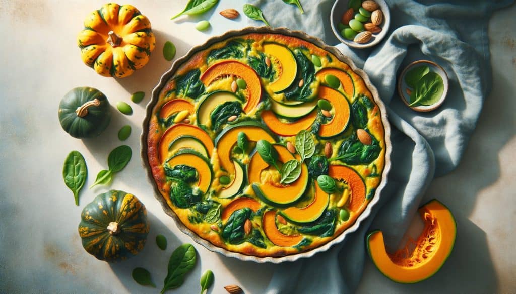 Herfst Pompoen en Spinazie Gratin