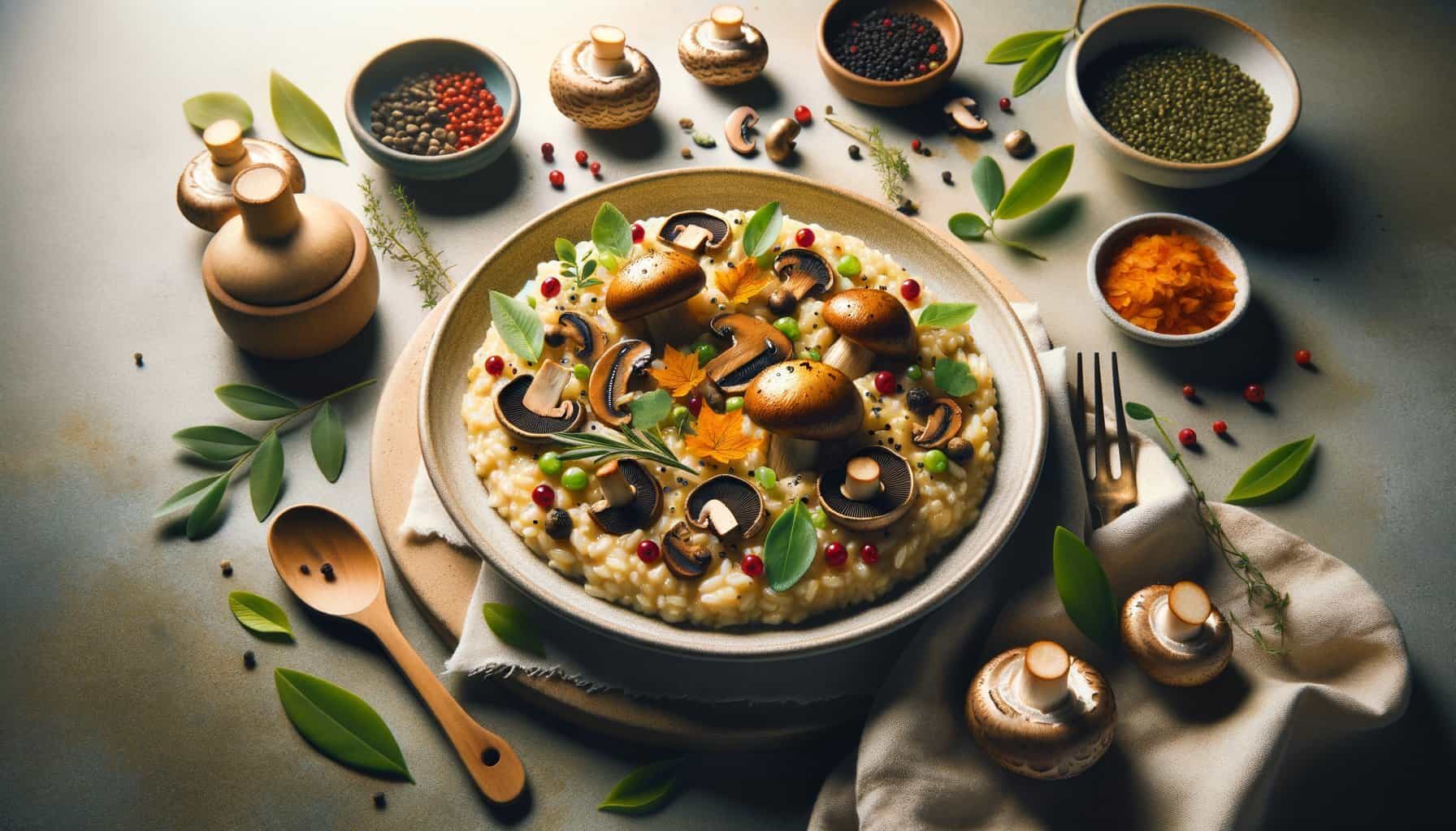 Herfst Risotto met Bospaddestoelen