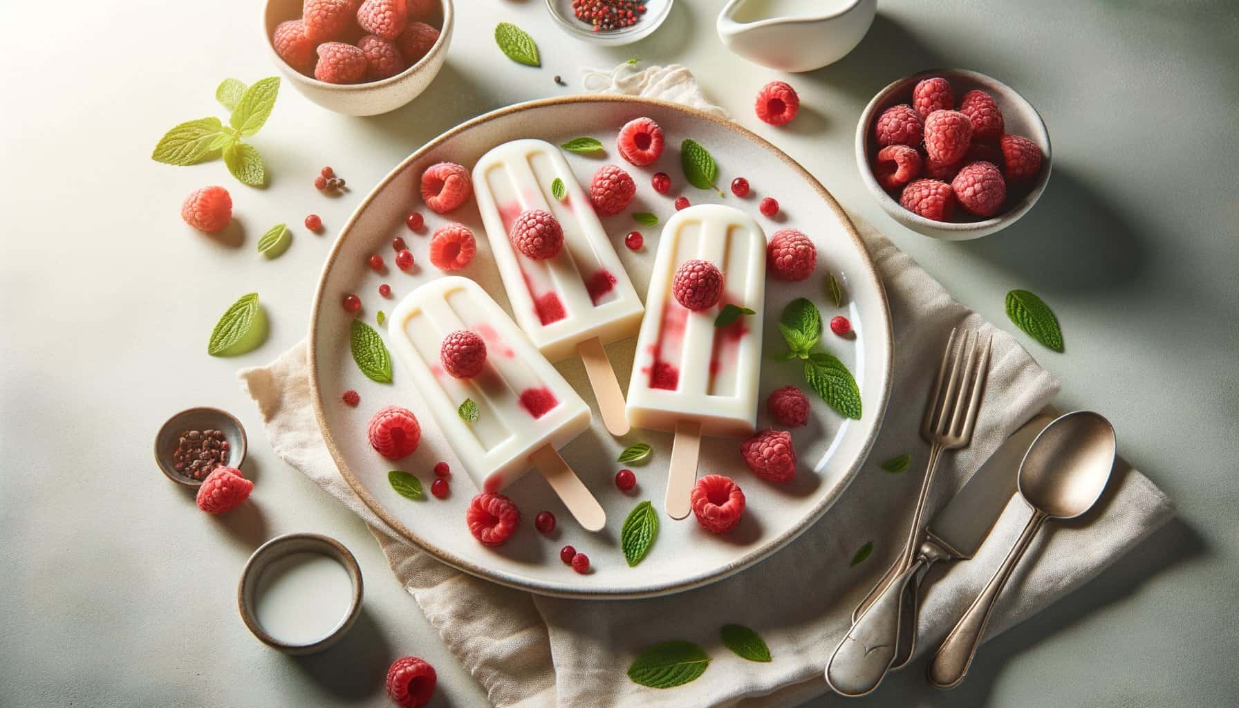 Kefir Popsicles met Frambozen