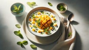 Kokoswater met Mango en Munt