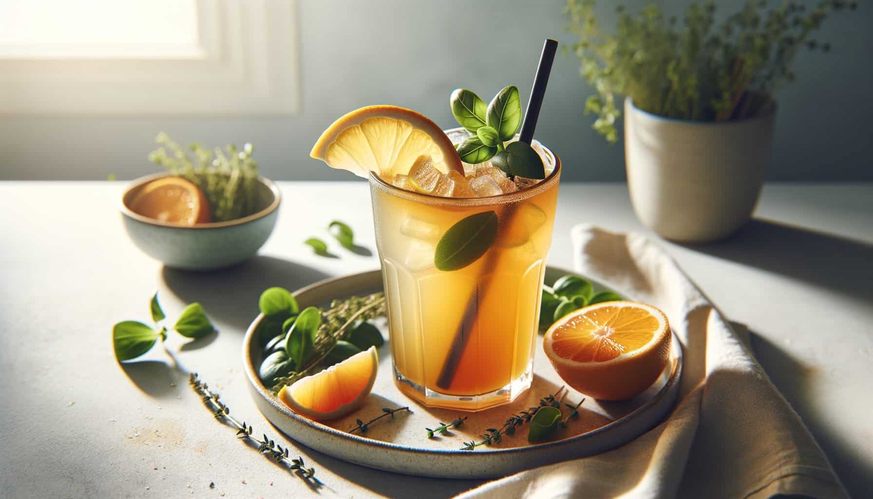 Kombucha Mocktail met Citrus