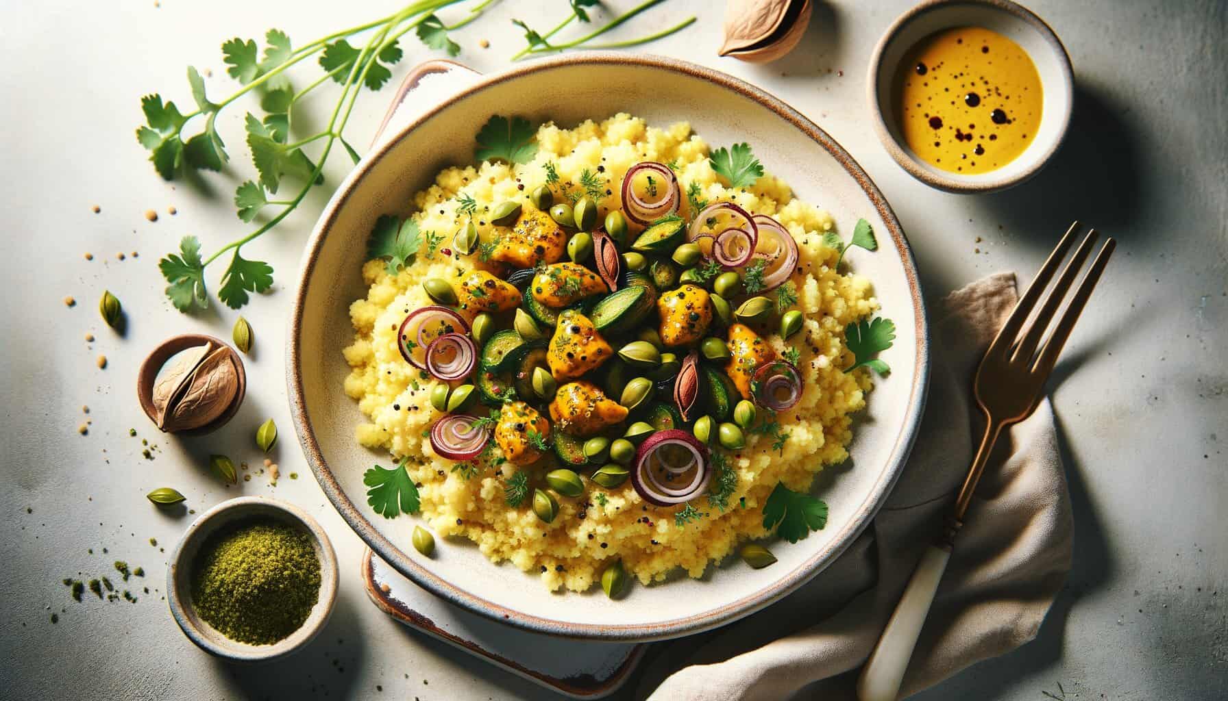 Kurkuma Couscous met Pistache