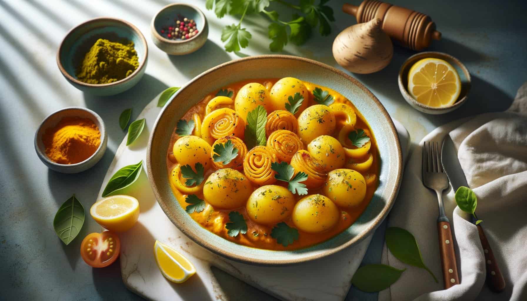 Kurkuma Zoete Aardappel Curry