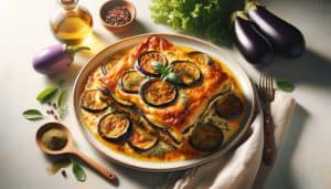 Lichte Moussaka met Aubergine