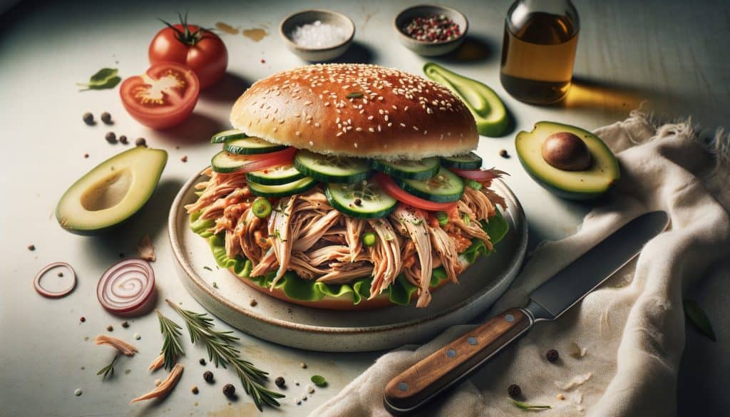 Lichte Pulled Chicken Sandwich