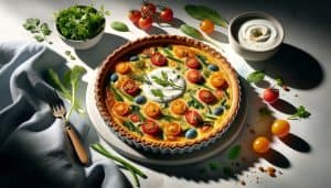 Lichte Quiche Lorraine met Yoghurt