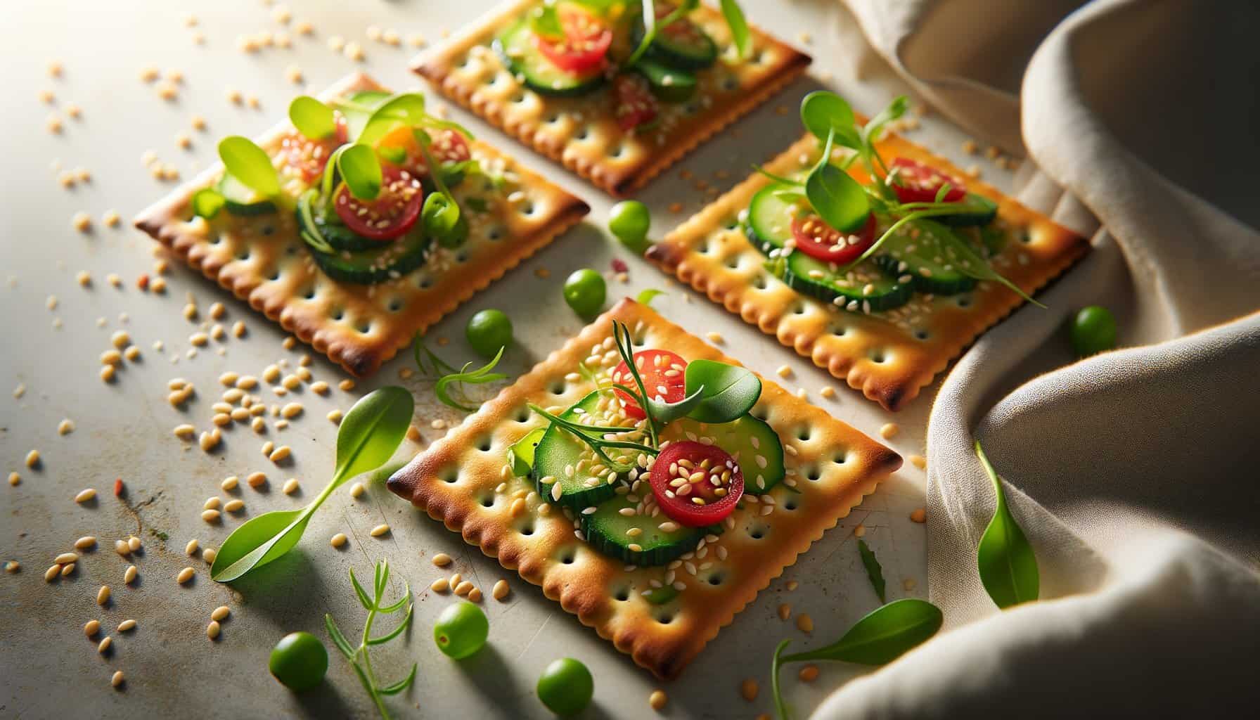 Lijnzaad Crackers met Sesamzaad