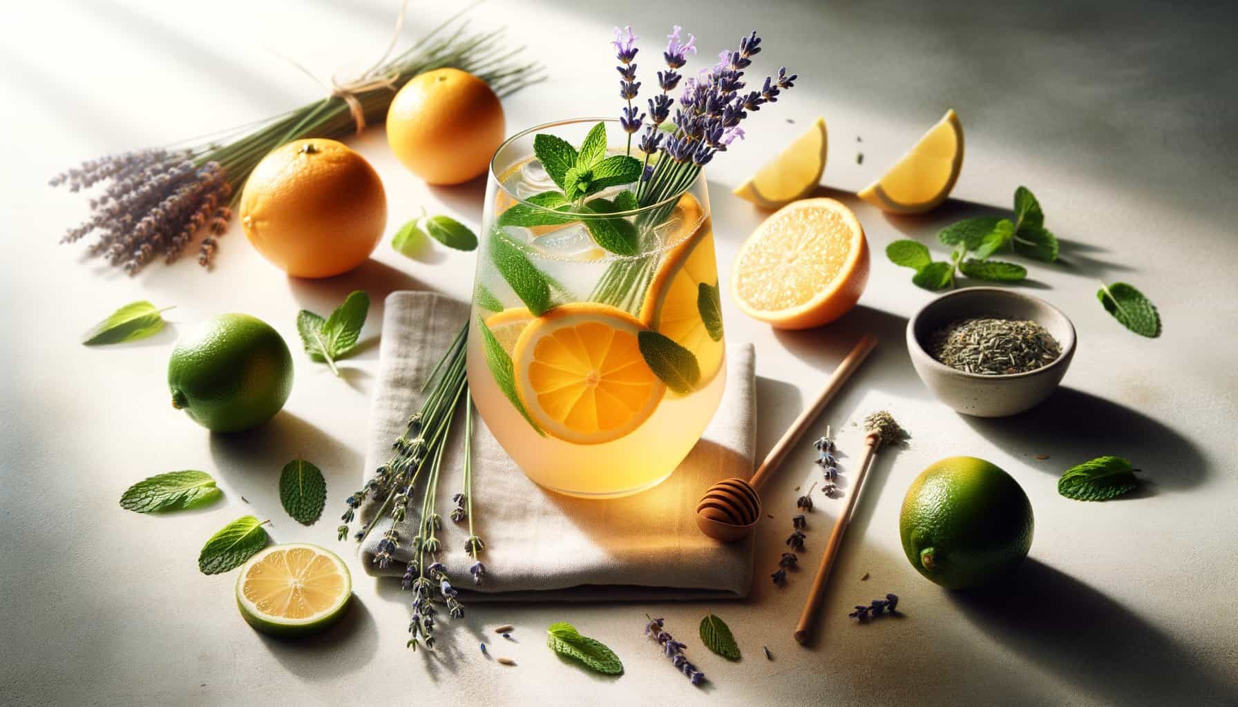Munt-Lavendel Citrusdrink
