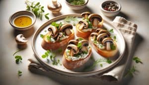 Oesterzwam Crostini met Ricotta