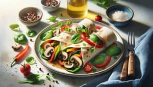 Oesterzwam Wraps met Paprika