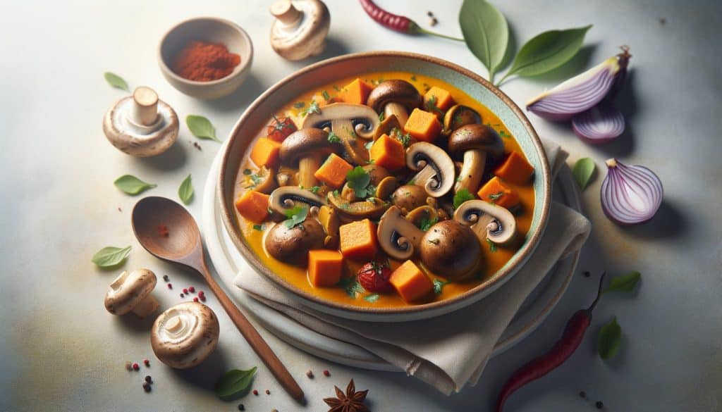 Oesterzwam & Zoete Aardappel Curry