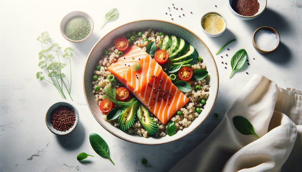 Omega‑3 Zalm Bowl met Quinoa