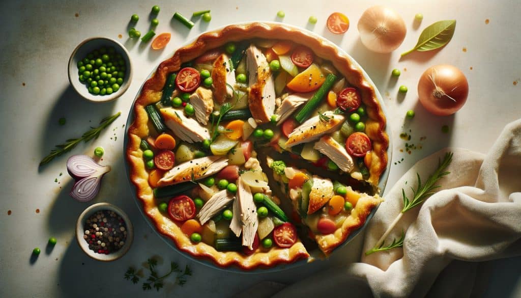 Overgebleven Kip en Groente Potpie