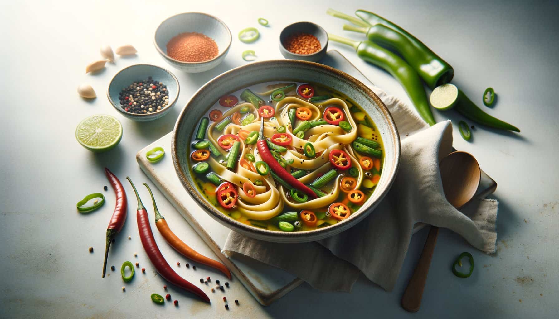 Pittige Miso Soep met Chili-Olie