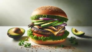 Portobello Burger met Avocado