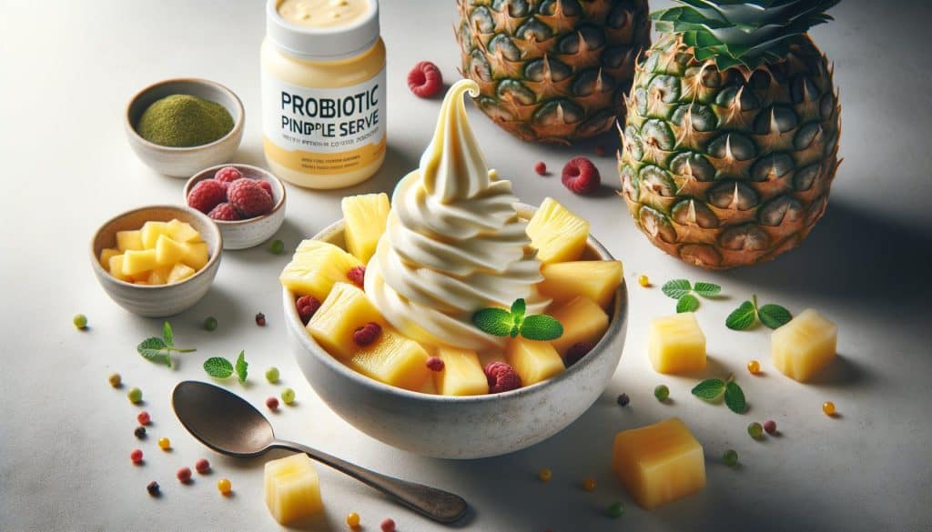 Probiotische Ananas Soft Serve