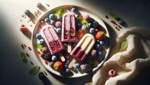 Probiotische Yoghurt-Pops met Bessen