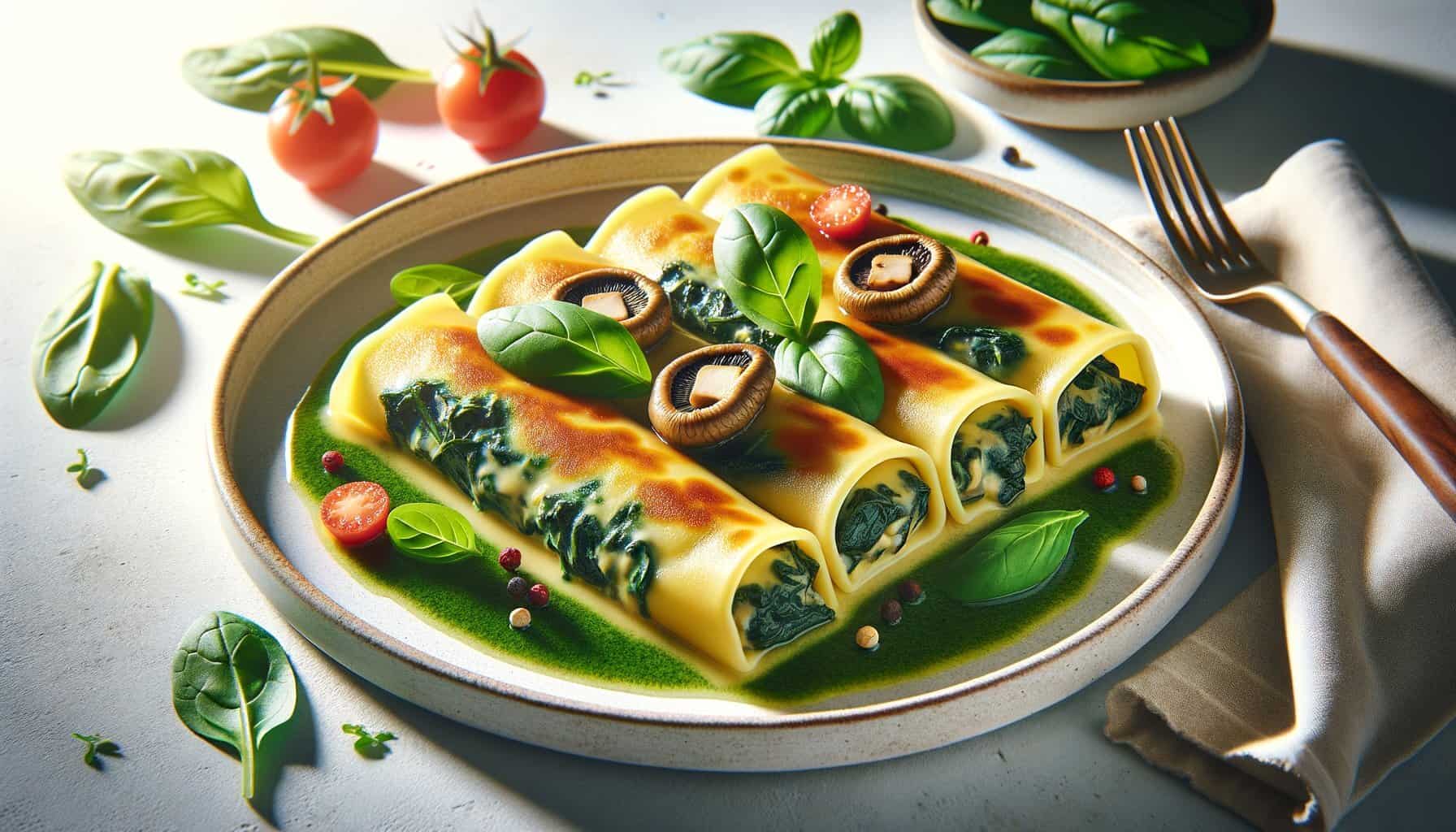 Shiitake & Spinazie Cannelloni