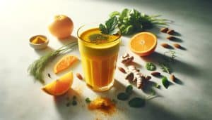 Sinaasappel-Kurkuma Sportdrank