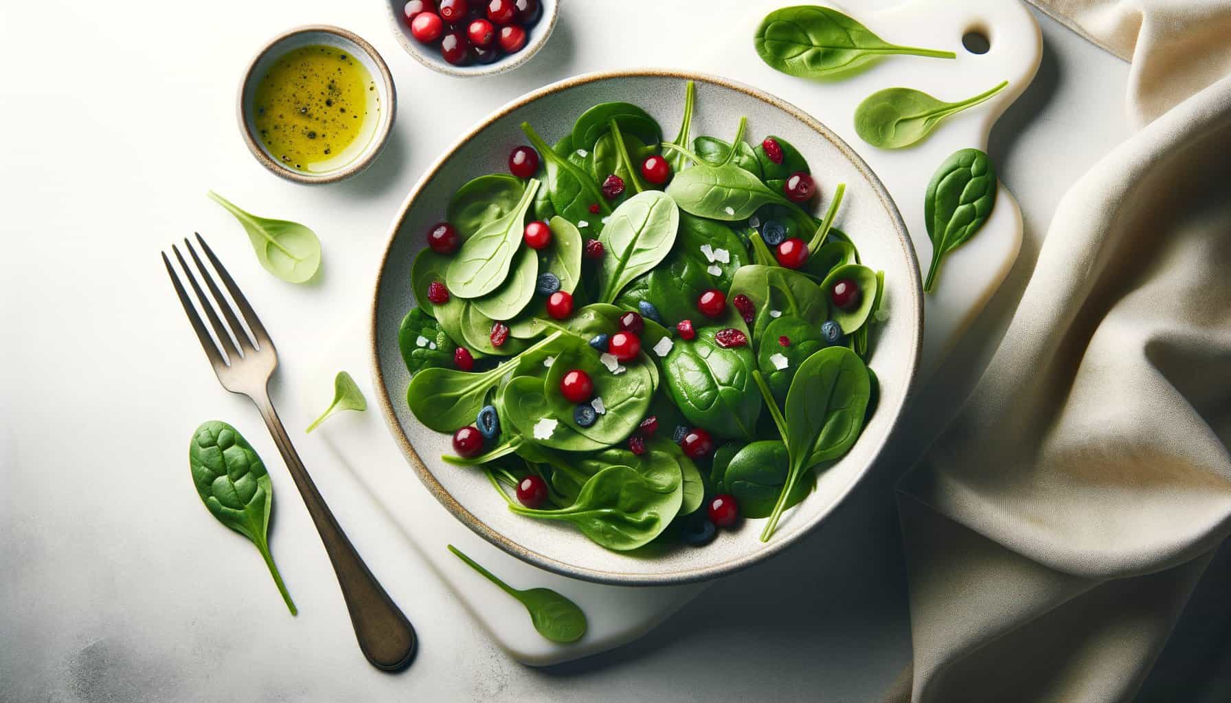 Spinazie Salade met Cranberry